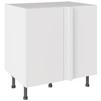 Kitchen Kit Slab Supergloss Blind Corner Base Kitchen Cabinet Flatpack 800mm in White