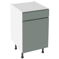Kitchen Kit J-Pull Matt Drawerline Base Cabinet 500mm in Sage Green