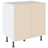 Kitchen Kit Slab Supergloss Base Kitchen Cabinet Flatpack 800mm in Cashmere