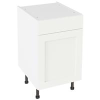 Kitchen Kit Shaker Matt Drawerline Base Cabinet 500mm in White