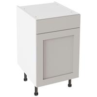 Kitchen Kit Shaker Matt Drawerline Base Cabinet 500mm in Light Grey