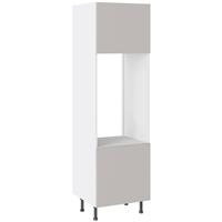 Kitchen Kit Slab Supermatt Double Oven Housing Flatpack 600mm in Light Grey