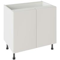 Kitchen Kit Slab Supermatt Base Kitchen Cabinet Flatpack 900mm in Light Grey