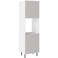 Kitchen Kit Slab Supermatt Single Oven Housing Flatpack 600mm in Light Grey