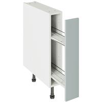 Kitchen Kit Slab Supermatt Base Kitchen Cabinet Pull-Out Flatpack 150mm in Aquamarine