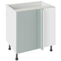 Kitchen Kit Slab Supermatt Blind Corner Base Kitchen Cabinet Flatpack 800mm in Aquamarine