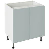 Kitchen Kit Slab Supermatt Base Kitchen Cabinet Flatpack 800mm in Aquamarine
