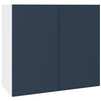 Kitchen Kit Slab Supermatt Wall Kitchen Cabinet Flatpack 800mm in Blue