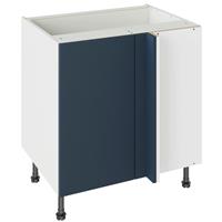 Kitchen Kit Slab Supermatt Blind Corner Base Kitchen Cabinet Flatpack 800mm in Blue