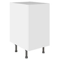 Kitchen Kit Value Slab Matt White Base Kitchen Cabinet Flatpack 450mm in Snow White