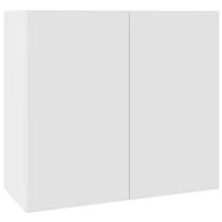 Kitchen Kit Value Slab Matt White Wall Kitchen Cabinet Flatpack 800mm in Snow White