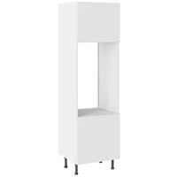 Kitchen Kit Value Slab Matt White Double Oven Housing Flatpack 600mm in Snow White