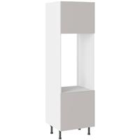 Kitchen Kit Value Slab Matt Double Oven Housing Flatpack 600mm in Light Grey