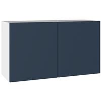 Kitchen Kit Slab Supermatt Double Extractor Wall Kitchen Cabinet Flatpack 800mm in Blue