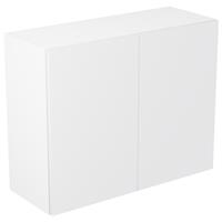 Kitchen Kit Value Slab Matt White Wall Kitchen Cabinet Flatpack 900mm in Snow White