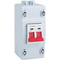 Altrion by Niglon Altrion Meter Supply Switch 100A DP 2 Module in Light Grey