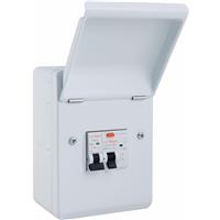 Altrion by Niglon Altrion Consumer Unit Shower 3 Module 63A 30mA RCD + 1x50A MCB in White Steel