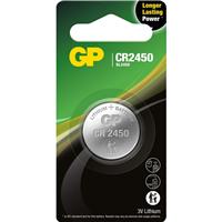GP Batteries Coin Cell Lithium Battery CR2450 3V in Silver