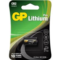 GP Pro Lithium Battery CR2 3V in Black