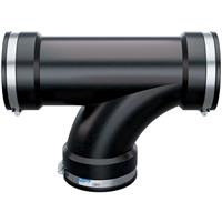 Fernco Flexible Equal Tee 105mm to 116mm in Black