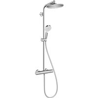 Hansgrohe Crometta S Thermostatic Shower System 240 1jet EcoSmart in Chrome