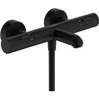 Hansgrohe Ecostat Fine Thermostatic Bath & Shower Valve Matt in Black