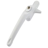 ERA Maxim Cockspur Window Handle LH Locking WG 12mm in White Aluminium