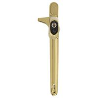 ERA Maxim Cockspur Window Handle LH Locking 12mm in Gold Aluminium