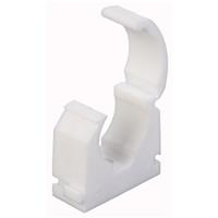 Made4Trade Hinged Pipe Clip 15mm (100 Pack) in White