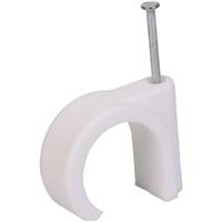 Made4Trade Nail-In Pipe Clip 22mm (20 Pack) in White