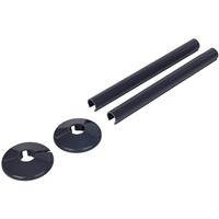 Made4Trade Pipe Cover & Collar 200mm (2 Pack) in Black