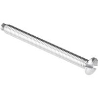 Tower Slotted Raised Countersunk Machine Screw M3.5 x 50mm BZP (100 Pack) in Silver