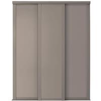 Spacepro Shaker 3 Door Sliding Wardrobe Kit Frame and Panel Door Kit (762mm) in Pebble
