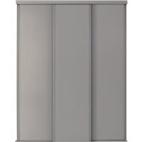 Spacepro Shaker 3 Door Sliding Wardrobe Kit Frame and Panel Door Kit (914mm) in Pebble