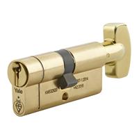 Yale 1 Star Euro Thumbturn Cylinder 50-40mm Polished Brass in Nickel