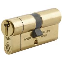 Yale 1 Star Euro Double Cylinder 50-50mm in Brass