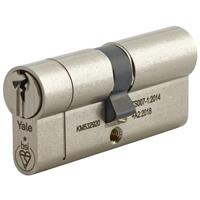 Yale 1 Star Euro Double Cylinder 45-50mm in Nickel
