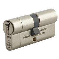 Yale 1 Star Euro Double Cylinder 40-50mm in Nickel