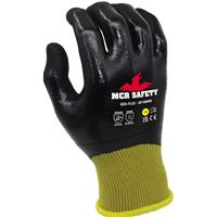 MCR Safety MCR Geo-Flex Waterproof Nitrile Gloves in Black/Yellow