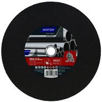 Norton Steel & Inox Cutting Disc 350 x 3.0 x 25.4mm in Black