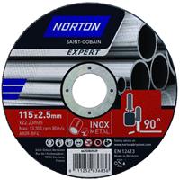 Norton Metal Cutting Disc 115 x 2.5mm Straight Steel