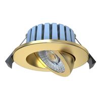 Spa Lighting Spa Eden Fire Rated Adjustable Dimmable Downlight IP65 Satin 7W 700lm 3CCT in Brass
