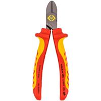 CK C. K Redline VDE Side Cutter 160mm in Red/Yellow Steel