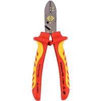 CK C. K Redline VDE CombiCutter3 160mm in Red/Yellow Steel