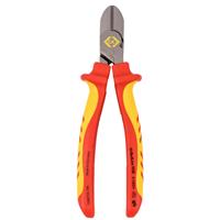 CK C. K Redline VDE Side Cutter 180mm in Red/Yellow Steel