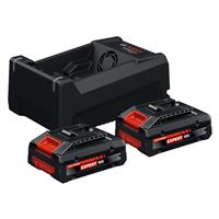 Bosch Expert 18V Battery Starter Set 2 x 4.0Ah in Black/Red