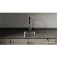 Mariz Surface R25 Sink Module One LH Worktop 3050 x 640 x 12mm in Vena Black