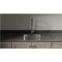 Mariz Surface R25 Super Sink Module LB Worktop 3050 x 640 x 12mm in Vena Black