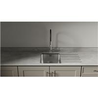 Mariz Surface R25 Sink Module One RH Worktop 3050 x 640 x 12mm in Light Concrete