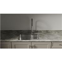 Mariz Surface R25 Universal Sink Module LH Worktop 3050 x 640 x 12mm in Dark Concrete